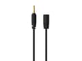 Miniatyrbild 3 av 4: Sinox PRO 3,5 mm minijack förlängningskabel. 3 m. Svart