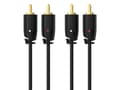 Miniatyrbild 1 av 5: Sinox SXA04205, 2 x RCA, hankontakt, 2 x RCA, hankontakt, 5 m, Svart