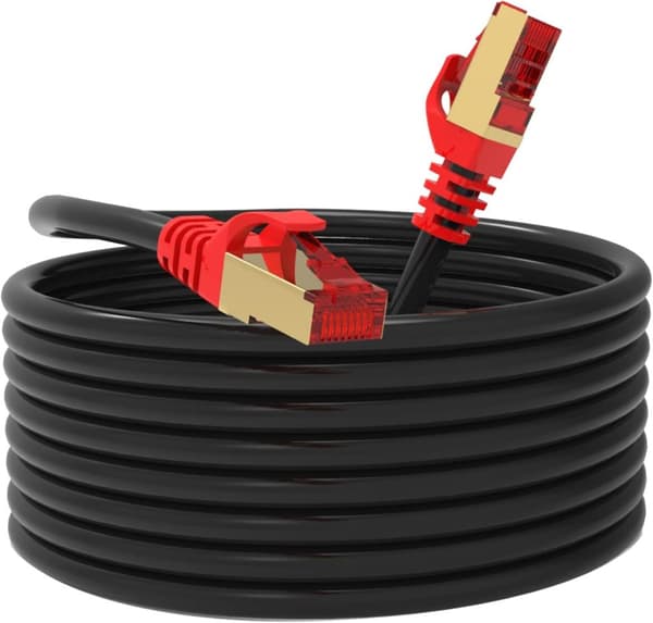 Nätverkskabel utomhus CAT 7 (20M 30M 40M 50M 60M 80M 100M 150M) (POE, UV) 50M