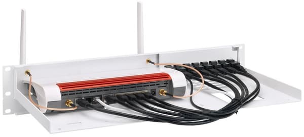 Rackmount.IT RM-FB-T3 - kiinnityssarja - valkoinen - 1,3U/2U - AVM Fritz!Box 6890 - 7590 - 482 mm - 217 mm (RM-FB-T3)