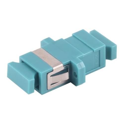 S/CONN fiberoptisk stik med maksimal tilslutning, SC-SC, simplex, aqua (07-60052)