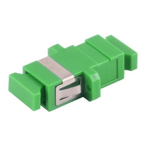 S/CONN fiberoptisk kontakt för maximal anslutning, SC-SC, Simplex, grön (07-60051)