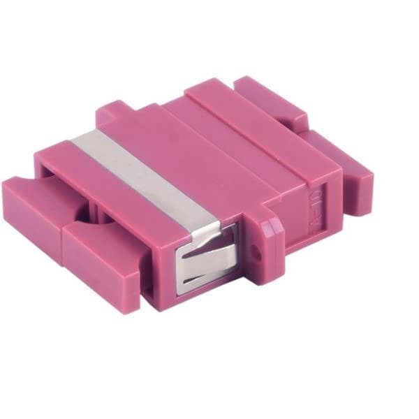 S/CONN fiberoptisk stik med maksimal tilslutning, SC-SC, duplex, violet (07-60063)