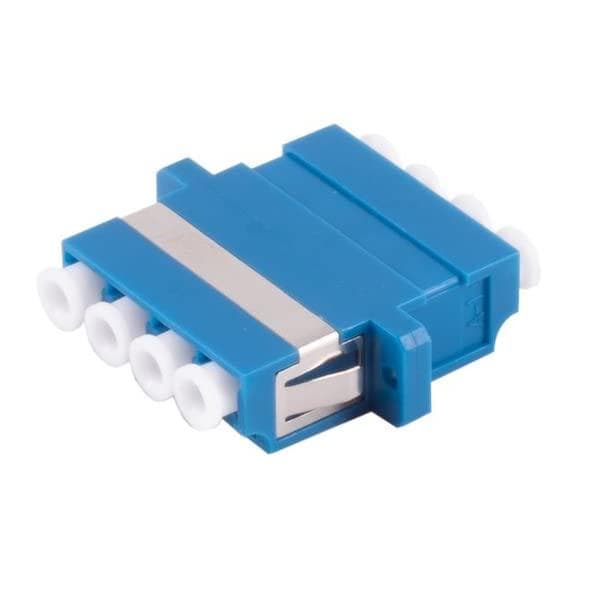 S/CONN maksimal tilslutningsevne fiberoptisk stik, LC-LC, quad, blå (07-60040)