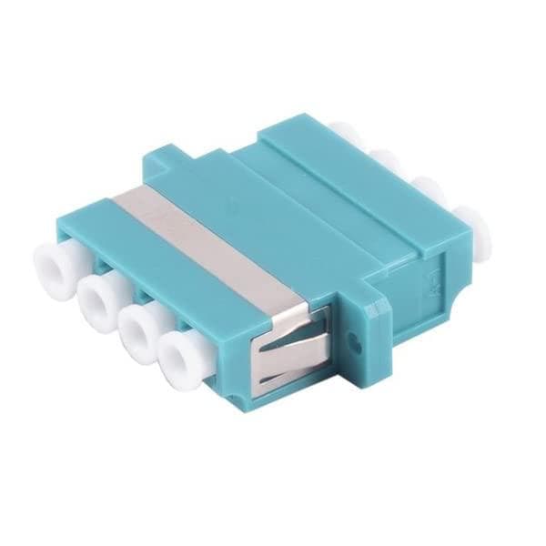 S/CONN maksimal tilslutning fiberoptisk stik, LC-LC, quad, aqua (07-60042)
