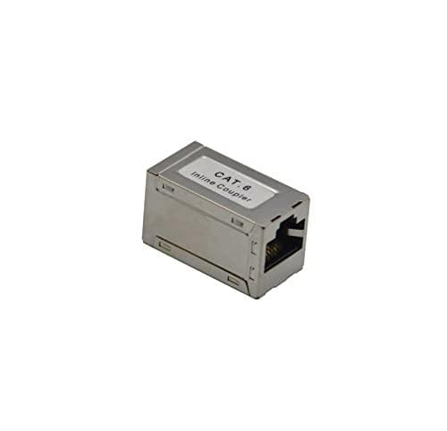 Helos - Keystone-koppling - RJ-45 (W) till RJ-45 (W) - skärmad - CAT 6 - silver - för AVM FRITZ!Box 5530 Fiber