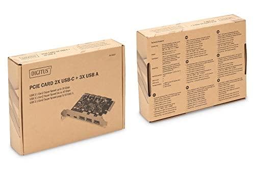 DIGITUS PCIe-kort 10 Gbps 2x USB-C/3x USB-A (DS-30222)