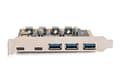 Miniatyrbild 5 av 11: DIGITUS PCIe-kort 10 Gbps 2x USB-C/3x USB-A (DS-30222)