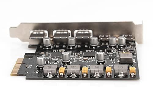 DIGITUS PCIe-kort 10 Gbps 2x USB-C/3x USB-A (DS-30222)