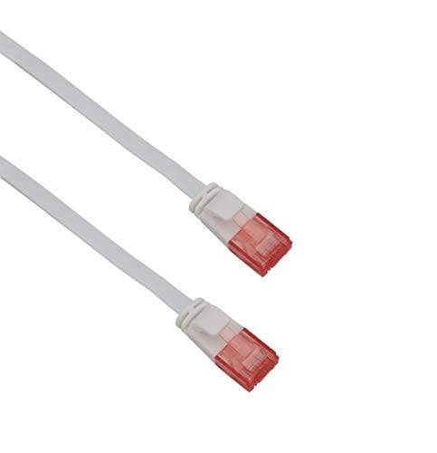 Helos Ultra Slim - liitäntäjohto - RJ-45 (M) - RJ-45 (M) - 15 m - UTP - valettu, koukuton, litteä - valkoinen