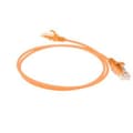 Pikkukuva 2 / 2: ACT Orange 1 metrin LSZH U/UTP CAT6 -palvelinkeskuksen ohut patch-kaapeli, jossa RJ45-liittimet (DC9101)