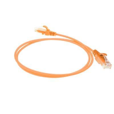 ACT Orange 1 metrin LSZH U/UTP CAT6 -palvelinkeskuksen ohut patch-kaapeli, jossa RJ45-liittimet (DC9101)