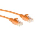 Pikkukuva 1 / 2: ACT Orange 1 metrin LSZH U/UTP CAT6 -palvelinkeskuksen ohut patch-kaapeli, jossa RJ45-liittimet (DC9101)