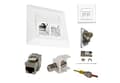 Miniatyrbillede 1 af 5: Kathrein ESN 300 kombinationsnetværksstik Cat.6A 500MHz 10Gbit RJ45 LAN TV/SAT F (211500004)