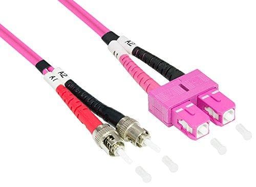 Gode forbindelser Alcasa GODE FORBINDELSER - patchkabel - SC Multi-Mode (M) - ST Multi-Mode (M) - 0,5 m - fiberoptisk - 50/125 mikron - OM4 (LW-8005TC