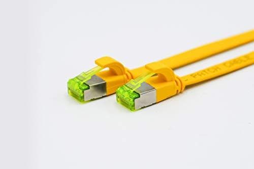 Helos - Patch Cable - RJ-45 (M) - RJ-45 (M) - 15m - U/FTP - CAT 6a - Tasainen - Keltainen