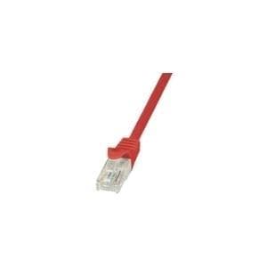Logilink EconLine - patchkabel - RJ-45 (M) - RJ-45 (M) - 3 m - UTP - CAT 6 - presset, glat - rød (CP2064U)
