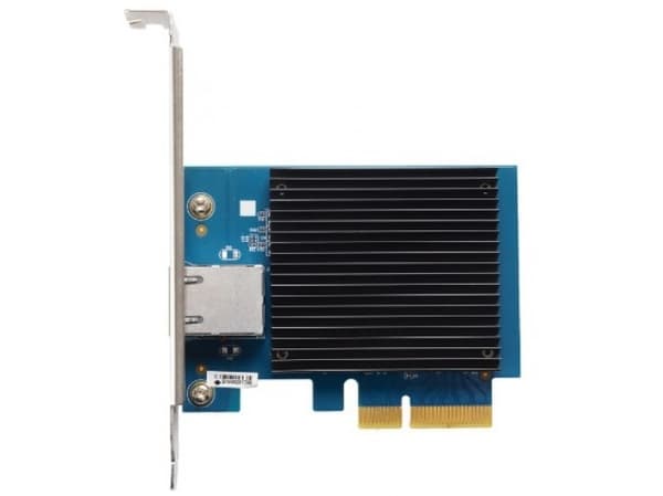 Asustor nettverkskort Asustor AS-T10G3 enkeltports nettverkskort, 10GBase-T (RJ45) S, 2x M.2 NVMe SSD, PCIe 3.0 x4 Rustfritt stål