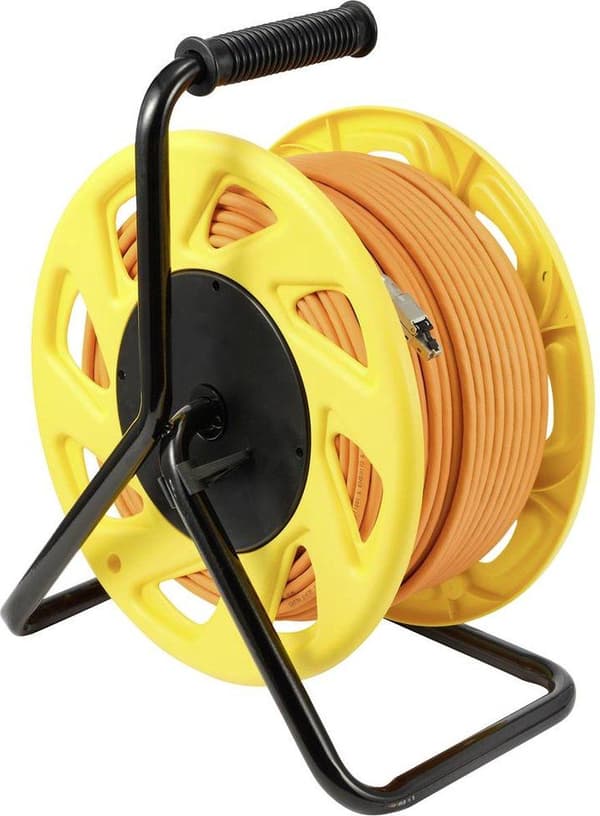 Renkforce RJ45 netværksforlængerkabel Cat.7a råkabel S/FTP 50 m orange halogenfri (RF-5264734)