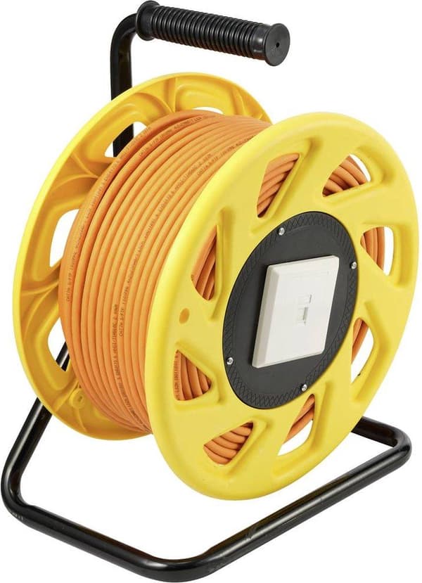 Renkforce RJ45 netværksforlængerkabel Cat.7a råkabel S/FTP 50 m orange halogenfri (RF-5264734)