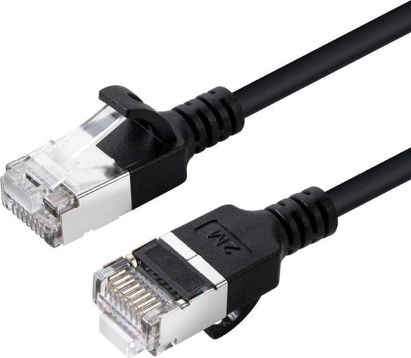 Microconnect V-FTP6A10S-SLIM verkkokaapeli musta 10 m Cat6a U/FTP (STP) (V-FTP6A10S-SLIM)