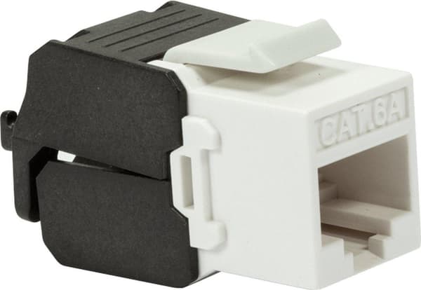 DS-IT CAT6a UTP Keystone netværksstik - værktøjsløs - sort (DS-KC-UTP6A-TL-Z)