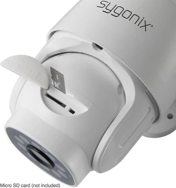 Sygonix PTZ WLAN SY-4760960 LAN, WLAN IP-övervakningskamera 1920 x 1080 pixlar (SY-4760960)