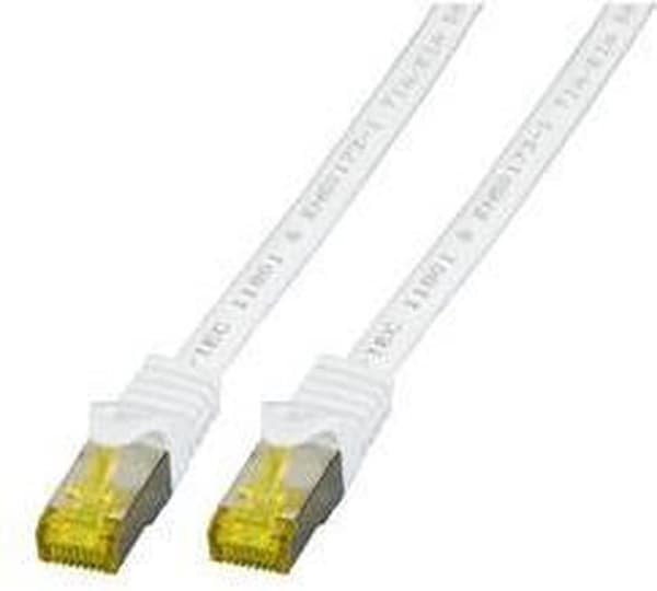 Tillverkare: EFB-Electronics RJ45 patchkabel S/FTP, Cat.6A, LSZH, Cat.7 råkabel, 1,5m, vit Den skärmade Cat.6A RJ45 patchkabeln säkerställer mycket go
