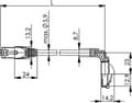 Miniatyrbillede 3 af 3: Telegärtner MP8 FS 500 - Patchkabel - RJ-45 (M) til RJ-45 (M) - 5 m - SFTP, PiMF - CAT 6a - 90° stik, skærmet, halogenfri, uden krog, flertrådet - Rød