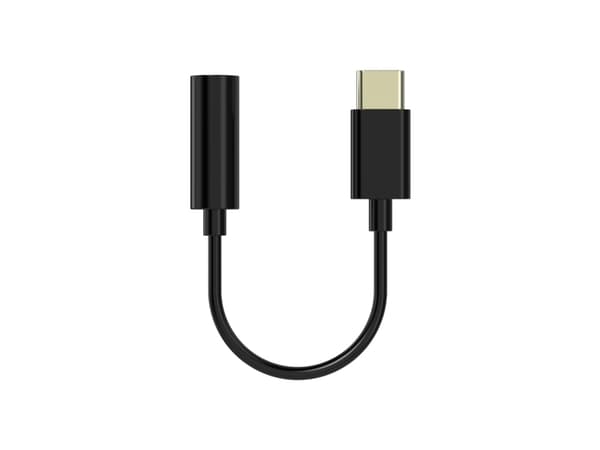 Sinox PRO USB C™ til mini jack adapter. 0,15m. Sort