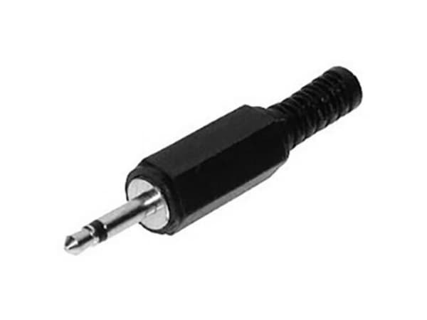 TRU COMPONENTS 1559799 Jack-stik 2,5 mm Stik, lige Poltal: 2 Mono Sort 1 stk