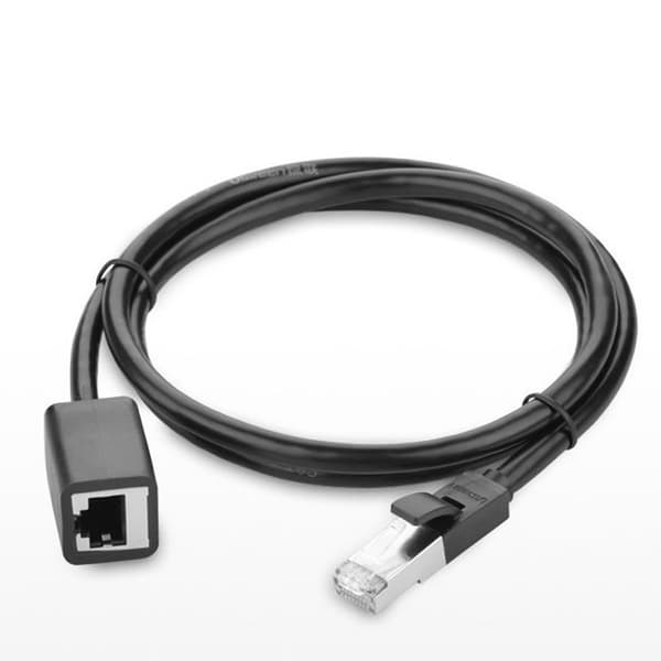 Ugreen RJ45-jatkojohto Cat 6 FTP 1000 Mbps 2m - Musta