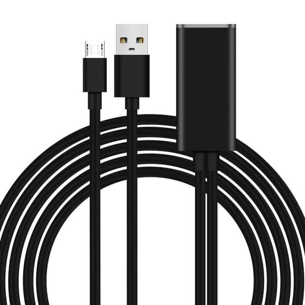 Nätverksadapter - AVIZAR - Micro-USB till Ethernet RJ45 - Hastighet 100 Mbps - Universal - Svart