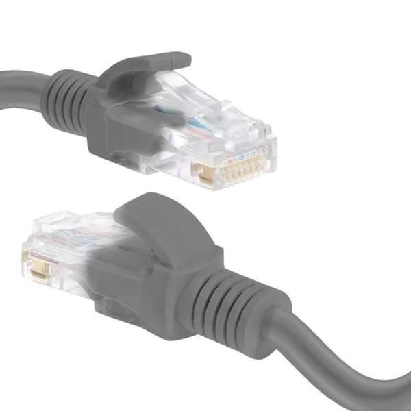 RJ45 Kategori 6 Ethernet-nätverkskabel - LINQ - 1,8 m - Grå