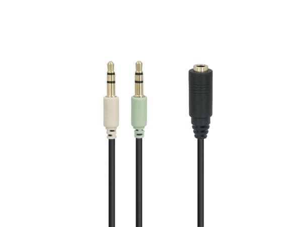 goobay - Audioadapter - mini-phone stereo 3.5 mm hann til mini-phone stereo 3.5 mm hunn - 40 cm