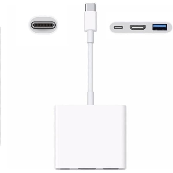 GSTORE USB C Digital Converter, 3 i 1 snabbladdnings PD Adapter, USB C till HDMI 4K Adapter, Multiport Adapter