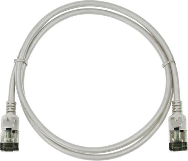 CAT6a U/FTP Ultraflex, 100% kobber, grå, 0,3M