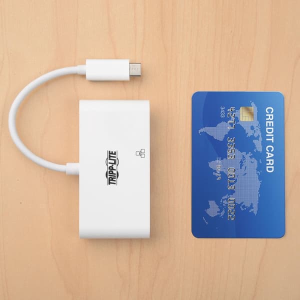 Eaton PowerWare Tripp Lite USB C till HDMI Multiport Video Adapter Converter med USB-A-hubb, USB-C PD-laddning, Gigabit Ethernet-port, Thunderbolt 3-k