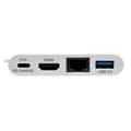 Miniatyrbild 10 av 11: Eaton PowerWare Tripp Lite USB C till HDMI Multiport Video Adapter Converter med USB-A-hubb, USB-C PD-laddning, Gigabit Ethernet-port, Thunderbolt 3-k