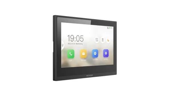 Hikvision DS-KH6351-WTE1(O-STD) videoadgangssystem 17,8 cm (7") Sort (DS-KH6351-WTE1(O-STD))
