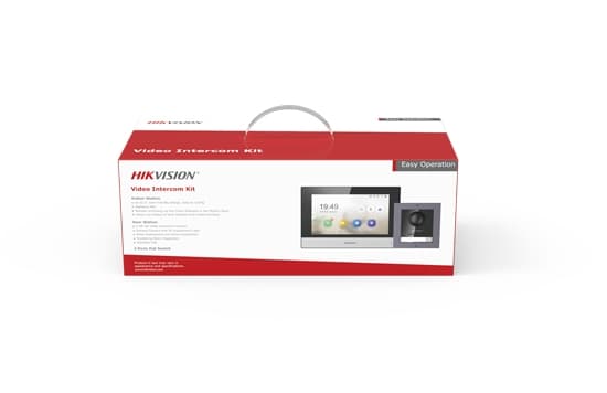 Hikvision DS-KIS602 videoadgangssystem 2 MP 17,8 cm (7") Sort - Grå (DS-KIS602(B)(O-STD)/Europe BV)