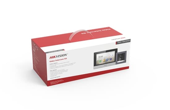 Hikvision DS-KIS602 videoadgangssystem 2 MP 17,8 cm (7") Sort - Grå (DS-KIS602(B)(O-STD)/Europe BV)