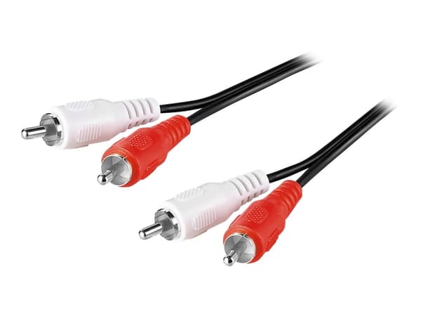 goobay - Lydkabel - RCA hann til RCA hann - 2.5 m - rund