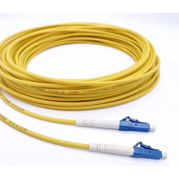 Elfcam® - Fiberoptisk kabel LC/UPC till LC/UPC Simplex Singlemode 9/125um, LSZH patchkabel (2M)