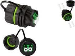 LogiLink fiberoptisk kobling med beskyttelseshætte, LC-Duplex, IP68 LC-Duplex kobling - LC-Duplex kobling, til 10G fiberoptik - 1 stk (FA05LC1)