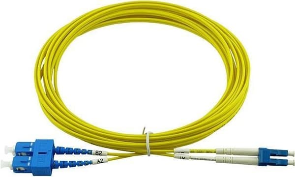 Kompatibel Corning 047202G5120000030M BlueOptics Duplex fiberoptisk patchkabel, LC-UPC/SC-UPC beige, 30 meter, single mode, E9/125µm G.657.A1, indgang