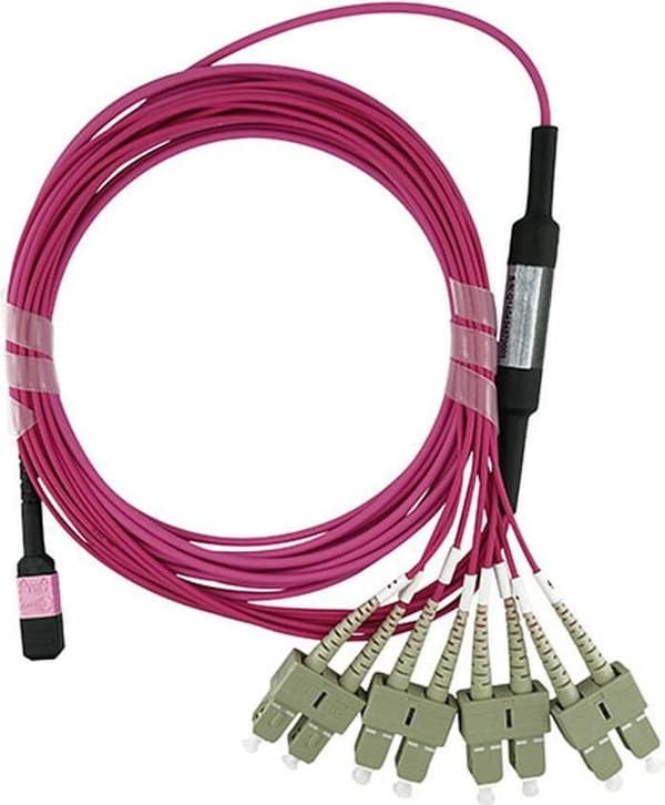 BlueOptics SFP6142FU5MKB fiberoptisk kabel 5 m MTP 4x SC OM4 lilla (SFP6142FU5MKB)