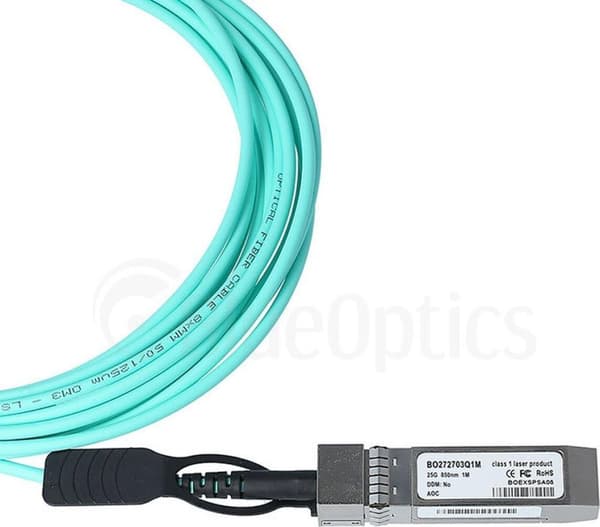BlueOptics SFP28-AOC-5M-PA-BO InfiniBand kabel aqua farve (SFP28-AOC-5M-PA-BO)