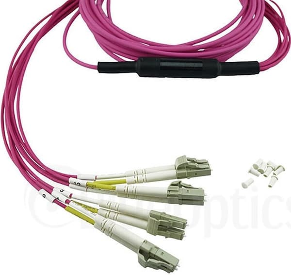 BlueOptics SFP6141FU10MKB valokaapeli 10 m MTP 4x LC OM4 Pink (SFP6141FU10MKB)
