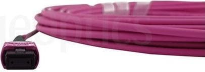 Kompatibel Lenovo AV26 BlueOptics fiberoptisk trunkkabel, MPO/UPC til MPO/UPC, 7,5 meter, multimode G50/125µm, OM4, mærkefiber, 3,0 mm LSZH magenta, 1